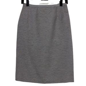 Serge & Real Pencil Skirt Black White Ribbed